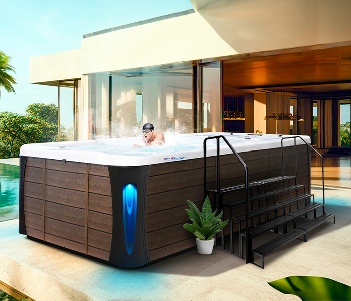 Calspas hot tub being used in a family setting - Elk Grove